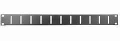 (8) 1 Space Unit Vented Rack Mountable Metal Filler Panel