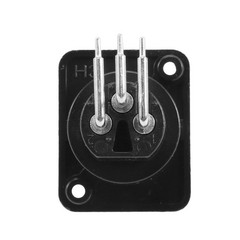 10pcs Black XLR 3pin Female Jack Panel Mount Chassis PCB Socket Connector A1I2