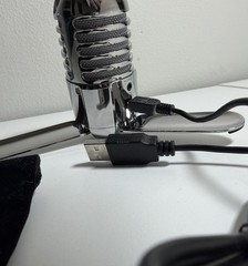 Samson Meteor Mic USB Studio Condenser Microphone Chrome w/ Box Cable Podcasting