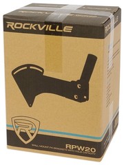 Pair Rockville Adjustable PA Wall Mount Brackets for Samson Auro X12D Speakers