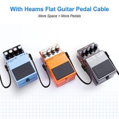 Heams Professional 6 Pack 6 Inch Guitar Patch Cables, Noise 6 Inch, Black