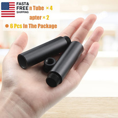 4 Pieces Mic Stand Extension Tube 5/8 Inch Microphone Extension Pipe Aluminium
