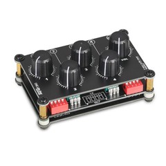 Low Noise 4 Channel 3.5mm Pro Audio Passive Sound Line Mixer Live Studio Console