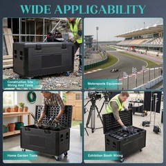 Cable Trunk ATA Road Case Heavy Duty Utility Road Trunk Flight Case with Wheels