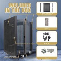 Sound Town Server Rack Doors, for STRK-M12U Server Rack (STRK-DS12U)
