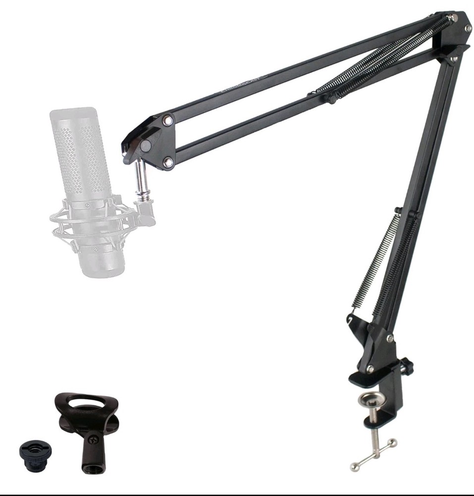 ChromaCast 38″ Adjustable Boom Mic Suspension Scissors Desk Microphone Stand