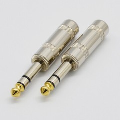 10,1/4 Stereo TRS heavy duty male audio speaker guitar cable connector plug JACK