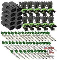 2-PIN (Conductor) 20 amps Weather-Pack Series, Sealer Terminals, Housing Male