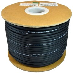 GLS Audio Bulk Microphone Cable 300′ Black Mic -300ft Signal Mike Cable