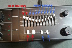 Set of 11 Replacement Knob Cap Slider Covers for Roland SVC 350 Vocoder