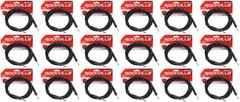 18 Rockville RCTR110B Black 10′ 1/4“ TRS to 1/4“ TRS Cable 100% Copper