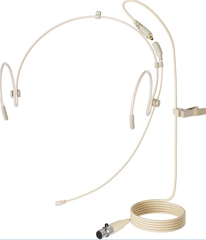 JK MIC-J 071S Headworn Microphone TA4F Compatible with Shure Wireless