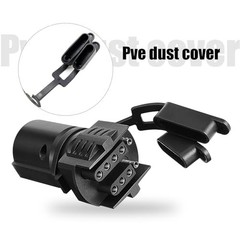 1 Pack 7 PIN Car Trailer Tow Connector Replacement, Durable Vehicle Hitch Plug
