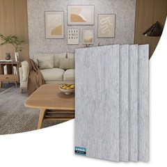 AKUMAX Peel and Stick Wall Panels-31 ft² Self-Adhesive 4pcs-24in*48in, Gray