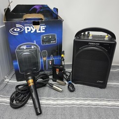 Pyle Pro Audio Rechargeable PA System Passive Wireless AUX Wired Mic PWMA200