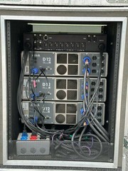 D&B Audiotechnik D12 Power Amp Rack PackageW/3 D12, Distro, Cables #1128THS
