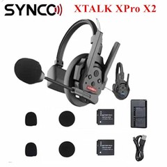 SYNCO XTALK XPro X2 500m Wireless Headset Intercom System Full Duplex 2-Person