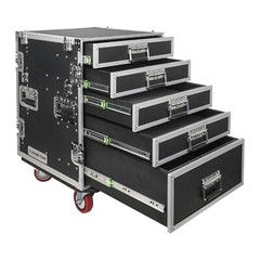Sound Town 5-Drawer Stage / Studio Storage Road Case w/Two Tables STRC-PROW2T5D