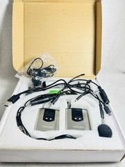 Hotec H-U05/H-U25 Wireless Headset Lavalier Microphone System Silver Black