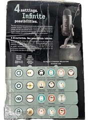 Blue Microphones – Yeti USB Multi-Pattern Electret Condenser Microphone –