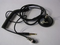 Fender 1-Button Footswitch 4pin Mic Microphone Cable 6.35mm (1/4-inch) Ham Radio