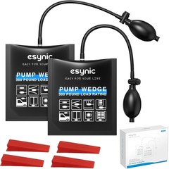 2 Pack Air Wedge Bag Kit – 300Lbs Heavy-Duty TPU Door Lifting Bag with Quick-Rel