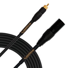 Castline Gold RCA to XLR Male Audio Patch Cable Mogami 2549