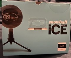 Logitech Blue Snowball Ice USB microphone black new mic podcast discord skype