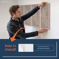 BUBOS 4 Pack Acoustic Wall Panels – Professional Self-Adhesive Sound Camel