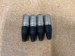 Lot of 4 Nuetrik Microphone Cable Connectors NC-MX
