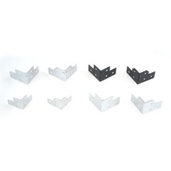 4XCorner Brackets Wooden Case Flight Case Corner Connector Angle Edge Protection