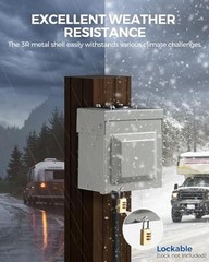 50 Amp RV Power Outlet Box – 125V/250V NEMA 14-50R RV Outlet – 50 Amp 14-50R