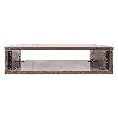 Sound Town DIY 2U Studio Rack w/ Baltic Birch Plywood Weathered Brown (SDRK-Y2B)