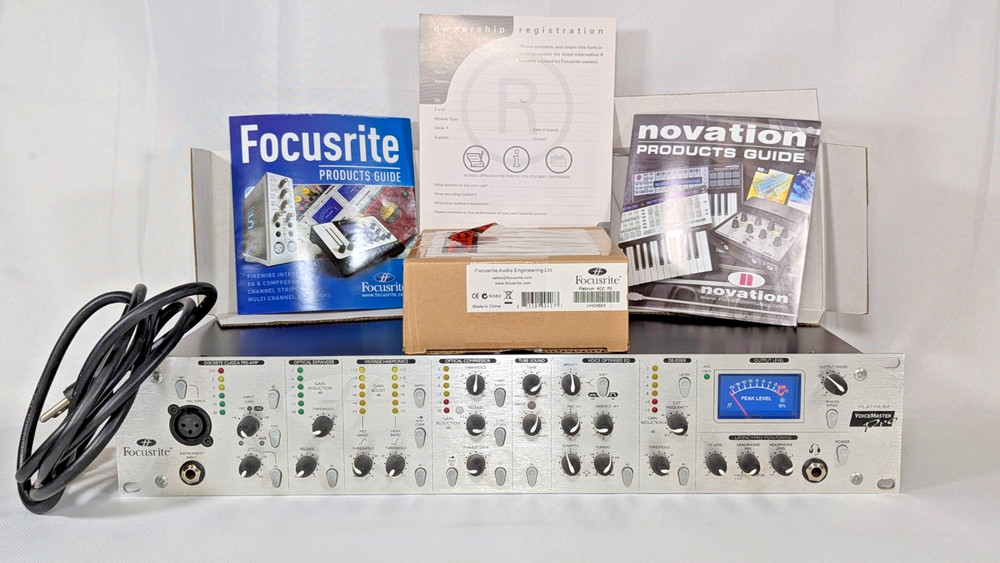 Focusrite Platinum Voice Master Pro EQ Compessor With Platinum ADC R2 AD Card