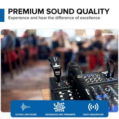 Gemini Sound Professional Audio Equipment GEM-12USB Compact Rotary 12 Channels L