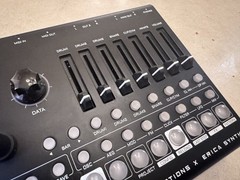 Erica Synths LXR-02 Drum Machine with Decksaver, Stand