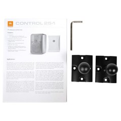 (2) JBL Control 25-1 5.25″ 30w 70v Wall-Mount Commercial Restaurant/Bar Speakers