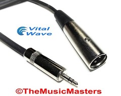XLR (M) to 3.5mm 1/8″ Stereo Male Plug 10ft Audio Adapter Cable Cord Wire VWLTW