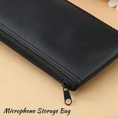 Versatile Microphone and Accessory Storage Bags – 2 Pack Zippered Pouches