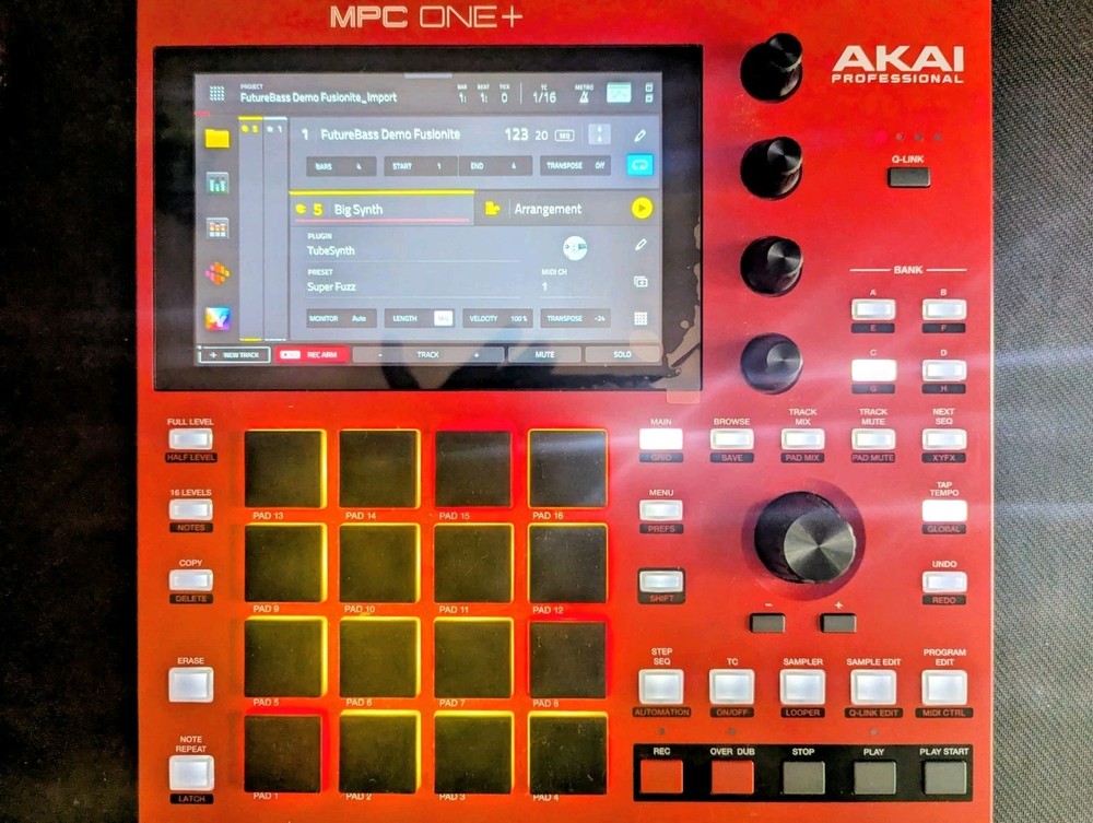 Akai Professional MPC One Plus + Complete W/ Box, Insert And Cords – VERY CLEAN