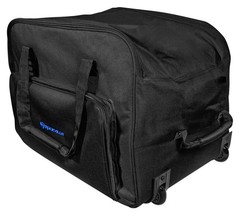 Rockville Rolling Travel Case Speaker Bag w/Handle+Wheels For JBL JRX212