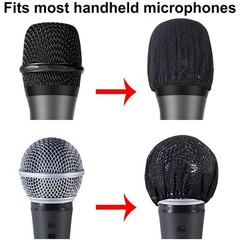 100Pcs Microphone Pop Filter Hygiene Mike Foam Cover Odor Removal Disposable