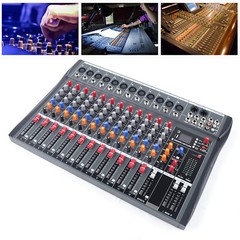 12 Channel USB Bluetooth Live Studio Audio Mixer Power Mixing Console Board US