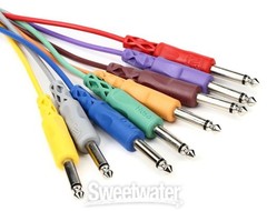 Hosa CPP-890 1/4″ TS Male Patch Cable 8-pack – 3′ (Various Colors)