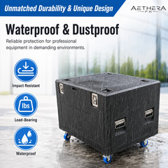 Heavy Duty ATA Cable Trunk Flight Case with Wheels – Event Gear Storage Box