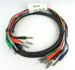 Hosa CPP-803, 1/4in Mono TS 8 Channel Snake 9.9ft/3M – Used, Free Shipping