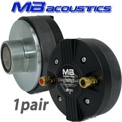 2 Compression Drivers Titanium Tweeter 1″VC 8Ω 700W 1-3/8″ Screw-On MB Acoustics