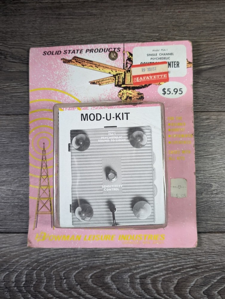Vtg NOS Color Music Organ PSYCHEDELIC Light CONTROL CENTER Bowman PSA-1