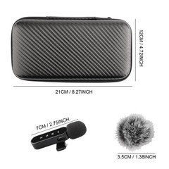 4pcs 2/3 in 1 Lavalier Wireless Microphone Audio Video Mic For iPhone Android