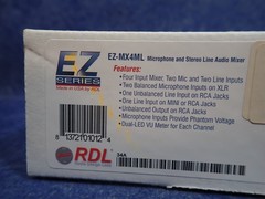RDL EZ-MX4ML Mic and Stereo Line Audio Mixer – 4X1 (G126)